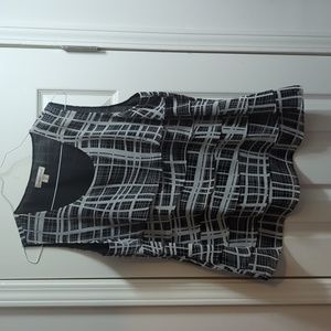 Coldwater Creek 1X (18) Sleeveless Blk & White